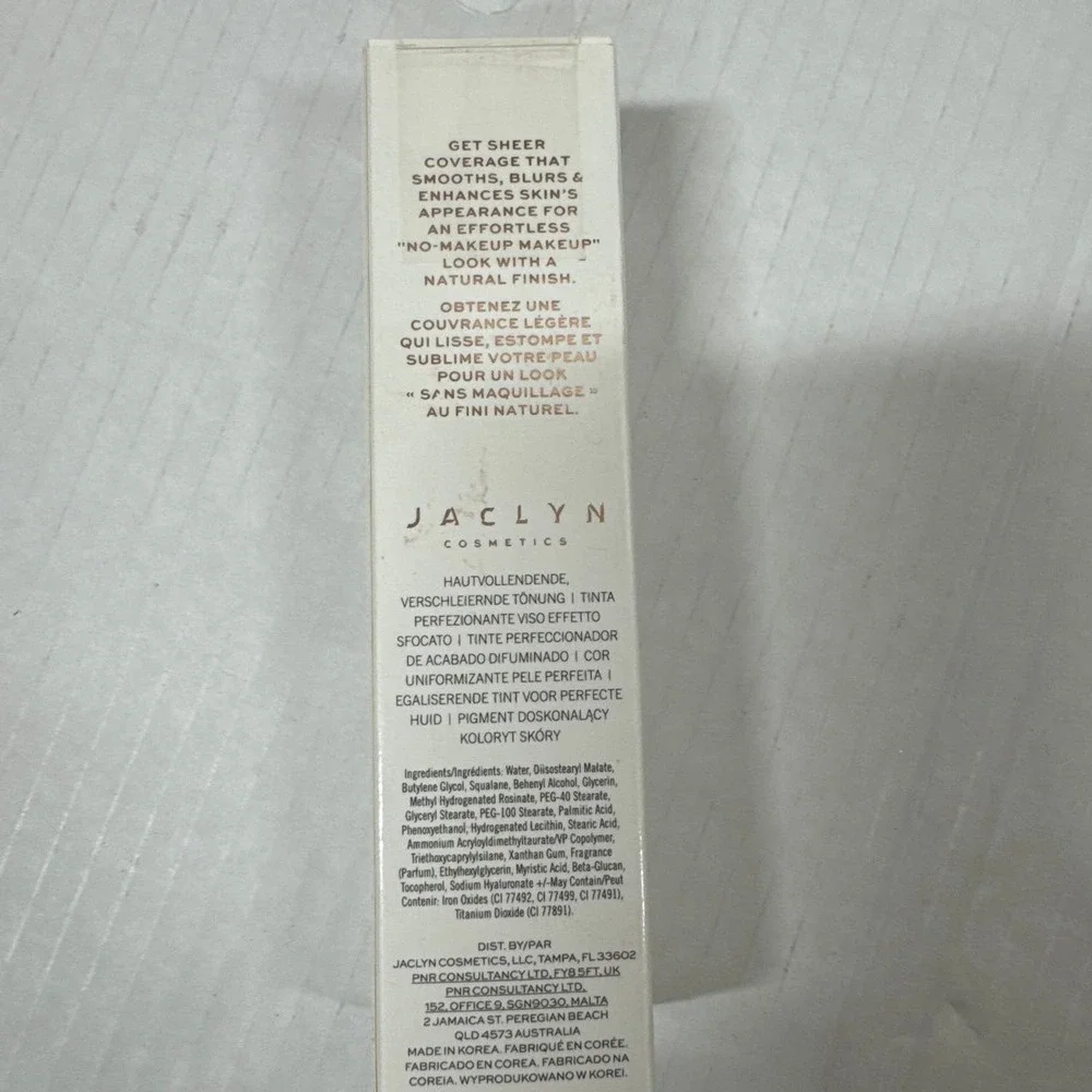 JACLYN‎ COSMETICS Skin Perfecting Blurring Tint Smooths DEEP 1 Oz NIB
